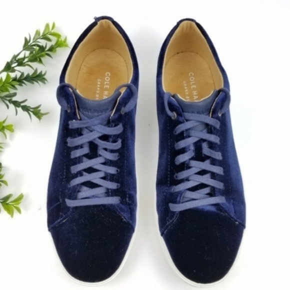 cole haan velvet sneakers